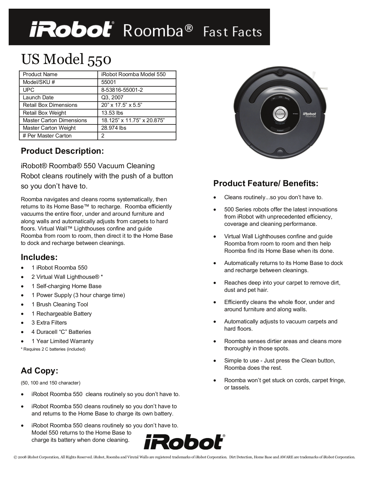 roomba 551 manual
